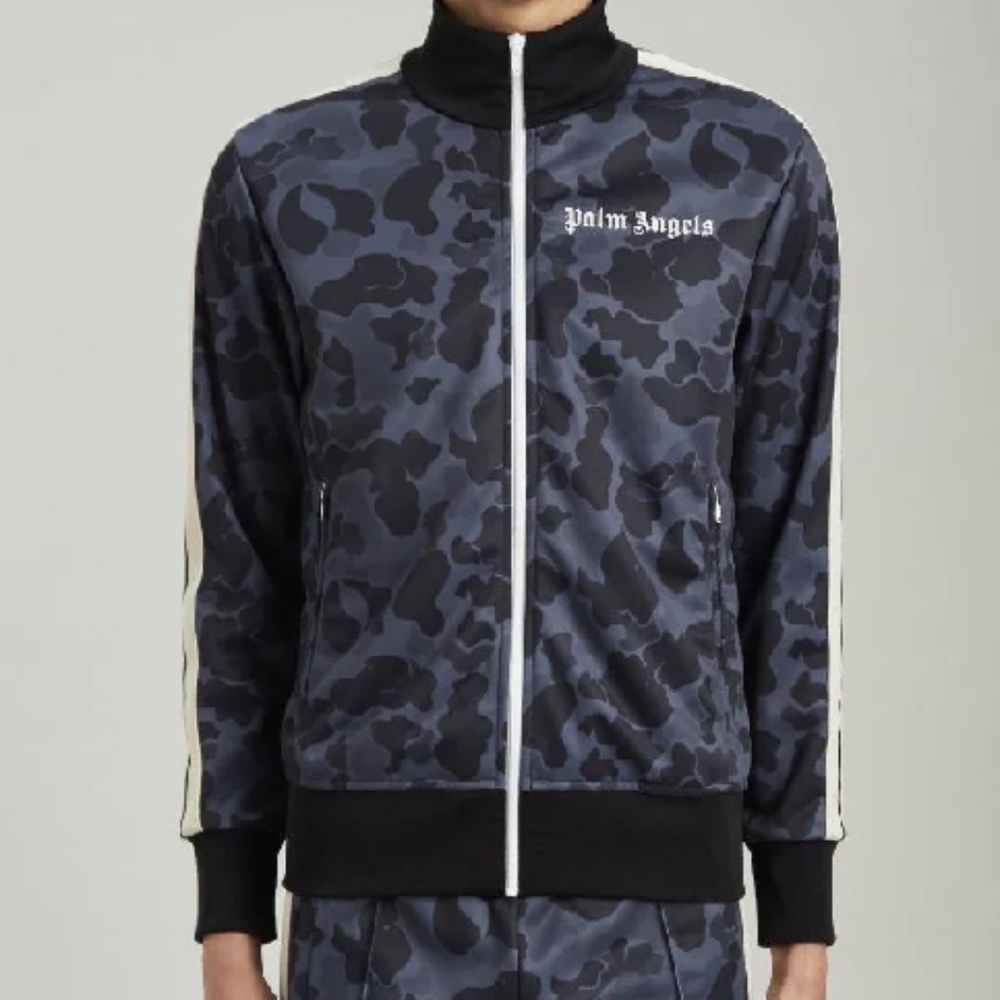 Palm Angels camouflage-print track jacket MENS SMALL